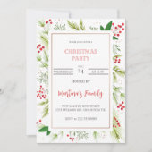 Kerstfeest Uitnodigingen Kerstfeest (Voorkant)