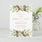 Kerstfeest Uitnodigingen Kerstfeest (Staand voorkant)