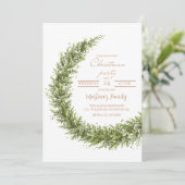 Kerstfeest uitnodigingen Kerstmis feestdag (Staand voorkant)