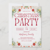 Kerstfeest uitnodigingen vakantie (Voorkant)