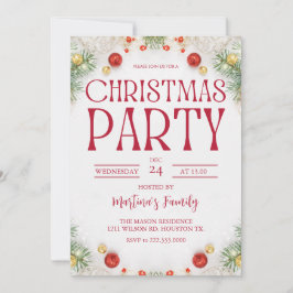 Kerstfeest uitnodigingen vakantie