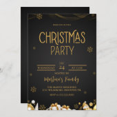 Kerstfeest Uitnodigingen Vakantie Party (Voorkant / Achterkant)