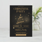 Kerstfeest Uitnodigingen Vakantie Party (Staand voorkant)