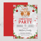 Kerstfeest Uitnodigingen Vakantie Party (Voorkant / Achterkant)