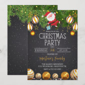 Kerstfeest Uitnodigingen Vakantie Party (Voorkant / Achterkant)