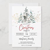 Kerstfeest Uitnodigingen Vakantie Party (Voorkant)