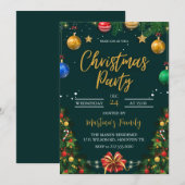 Kerstfeest Uitnodigingen Vakantie Party (Voorkant / Achterkant)