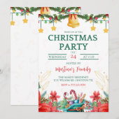 Kerstfeest Uitnodigingen Vakantie Party (Voorkant / Achterkant)