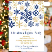 Kerstfeest uitnodigingen Winter pyjama