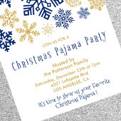 Kerstfeest uitnodigingen Winter pyjama