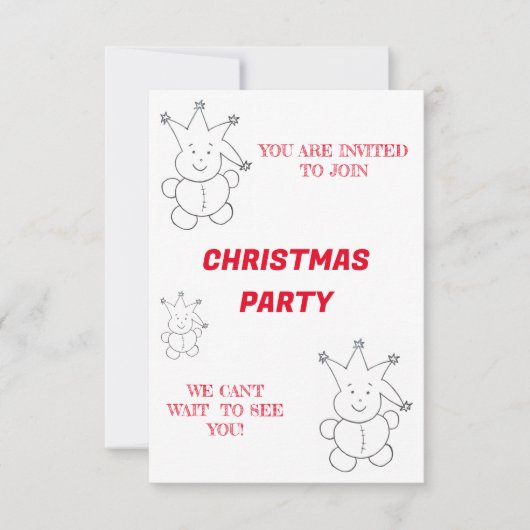 Kerstfeest Uitnodigingen Zalnok (Voorkant)