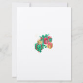 Kerstfeest Uitnodigingsbrief Kaart (Achterkant)