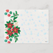 Kerstfeest Uitnodigingskaart Feestdagenkaart (Achterkant)