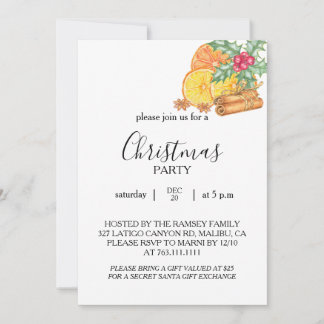 Kerstfeest Uitnodigingskaart Kaart