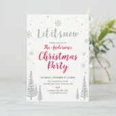 Kerstfeest Uitnodigingskaart Kaart (Staand voorkant)