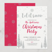 Kerstfeest Uitnodigingskaart Kaart (Voorkant / Achterkant)