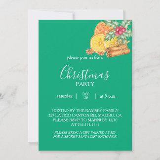 Kerstfeest Uitnodigingskaart Kaart
