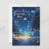 Kerstfeest uitnodigingskaarten kaart (Voorkant)