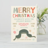 Kerstfeest Vacation Eddie's Pet Holiday party Kaart (Staand voorkant)