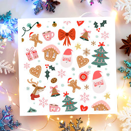Kerstfeest Vakantie Baby Shower Verjaardag Servet