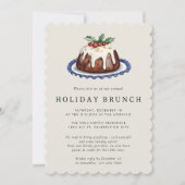 Kerstfeest Vakantie Bruiloft Kerst Brunch Kaart (Voorkant)
