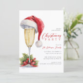 Kerstfeest Vakantie Cocktail Kaart (Staand voorkant)