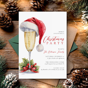 Kerstfeest Vakantie Cocktail Kaart