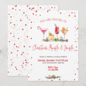 Kerstfeest vakantie cocktail Kerstwerk Kaart (Voorkant / Achterkant)