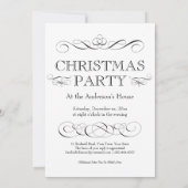 Kerstfeest Vakantie Cocktails  teksten Kaart (Achterkant)