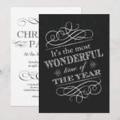 Kerstfeest Vakantie Cocktails  teksten Kaart (Voorkant / Achterkant)