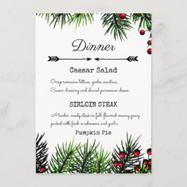 Kerstfeest vakantie eenvoudig menu