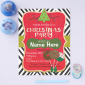 Kerstfeest Vakantie Evenement Flyer Poster (Enkel)