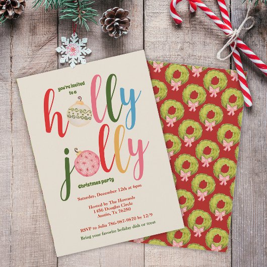 Kerstfeest vakantie Schattigee kleurrijke typograf Kaart