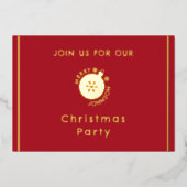 Kerstfeest Vakantie Snowflake Uitnodiging (Voorkant)