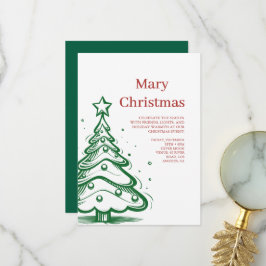 Kerstfeest vakantie uitnodigingen