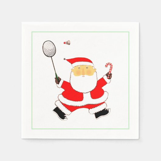 Kerstfeest van Badminton Servet (Voorkant)