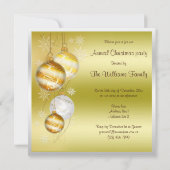 Kerstfeest van Baubles & Stars Kaart (Achterkant)