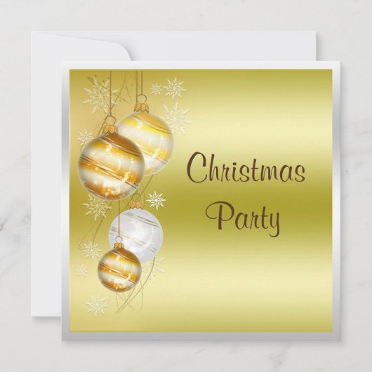 Kerstfeest van Baubles & Stars Kaart (Voorkant)