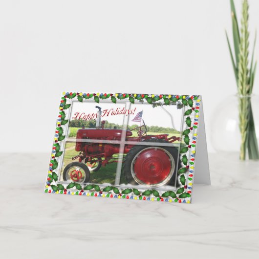 Kerstfeest van de Amerikaanse boer Feestdagen Kaart (Voorkant)