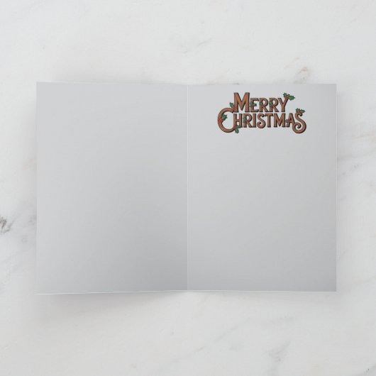 Kerstfeest van de Meermin Kaart (Binnen)