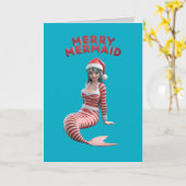 Kerstfeest van de Meermin Kaart (Gele Bloem)