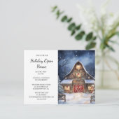 Kerstfeest van de Oostenrijkse zakenmaatschappij Briefkaart (Staand voorkant)