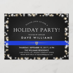 Kerstfeest van de politie kaart