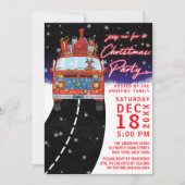 kerstfeest van de rendierpartij Cadeaus Snowy Kaart (Voorkant)