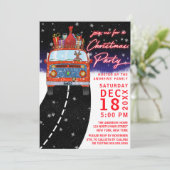 kerstfeest van de rendierpartij Cadeaus Snowy Kaart (Staand voorkant)