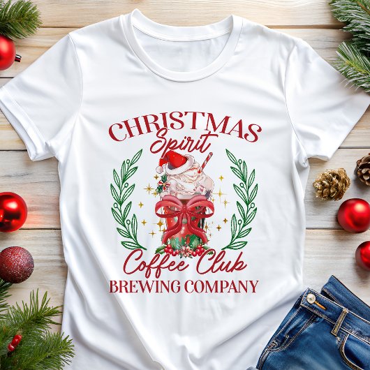 Kerstfeest van de Spirit Coffee Club Tri-Blend Shirt