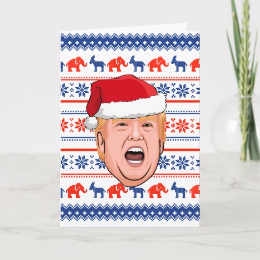 KERSTFEEST VAN DONALD TRUMP KAART (Voorkant)