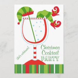 kerstfeest van Elf Cocktail Kaart