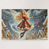 Kerstfeest van Enchanted Winter Village Legpuzzel (Horizontaal)