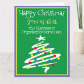 Kerstfeest van het Bedrijf Kaart (Voorkant)